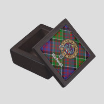 Clan MacDonald of Clanranald Crest over Tartan Gift Box