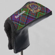 Clan MacDonald of Clanranald Crest over Tartan Golf Head Cover