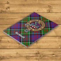 Clan MacDonald of Clanranald Crest over Tartan Notebook