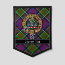 Clan MacDonald of Clanranald Crest over Tartan Pennant
