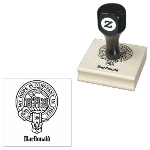 Clan MacDonald of Clanranald Crest Rubber Stamp