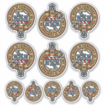 Clan MacDonald of Clanranald Crest Sticker Set