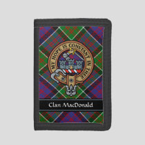 Clan MacDonald of Clanranald Crest Trifold Wallet