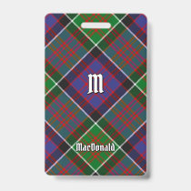 Clan MacDonald of Clanranald Tartan Badge