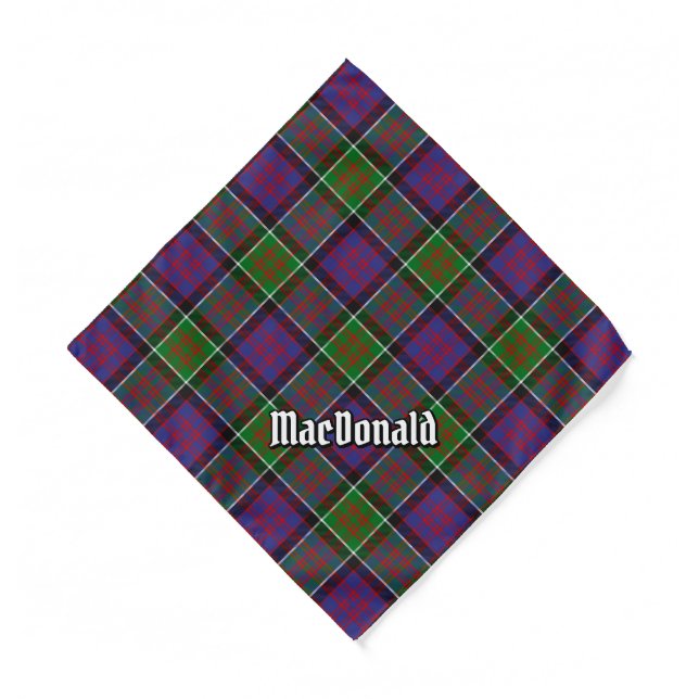 Clan MacDonald of Clanranald Tartan Bandana (Front)