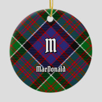 Clan MacDonald of Clanranald Tartan Ceramic Ornament