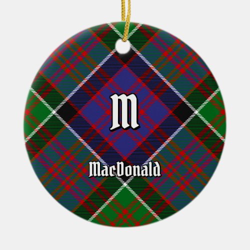 Clan MacDonald of Clanranald Tartan Ceramic Ornament