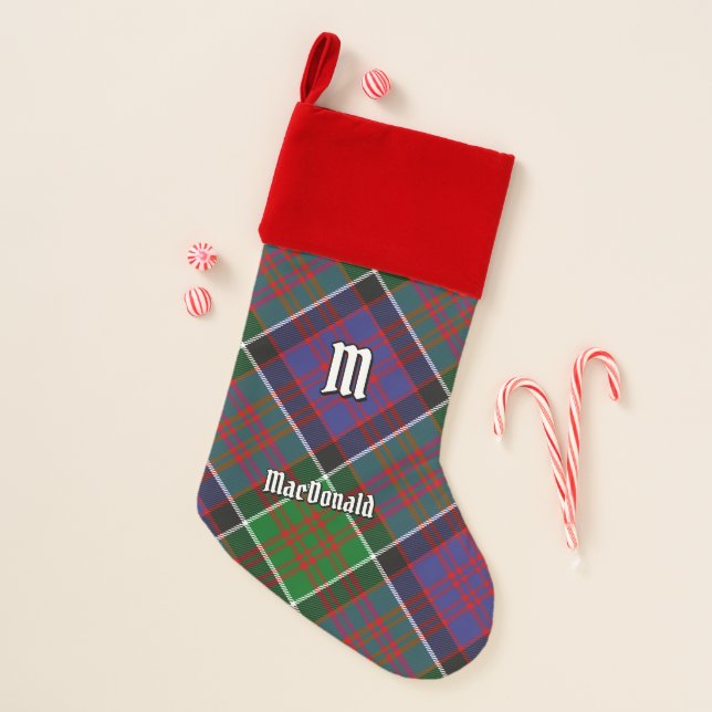 Clan MacDonald of Clanranald Tartan Christmas Stocking (Front)