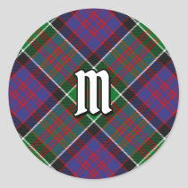 Clan MacDonald of Clanranald Tartan Classic Round Sticker