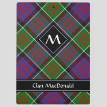 Clan MacDonald of Clanranald Tartan Clipboard
