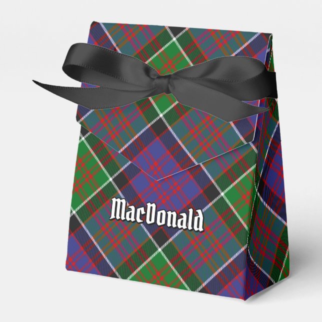Clan MacDonald of Clanranald Tartan Favor Box (Front Side)