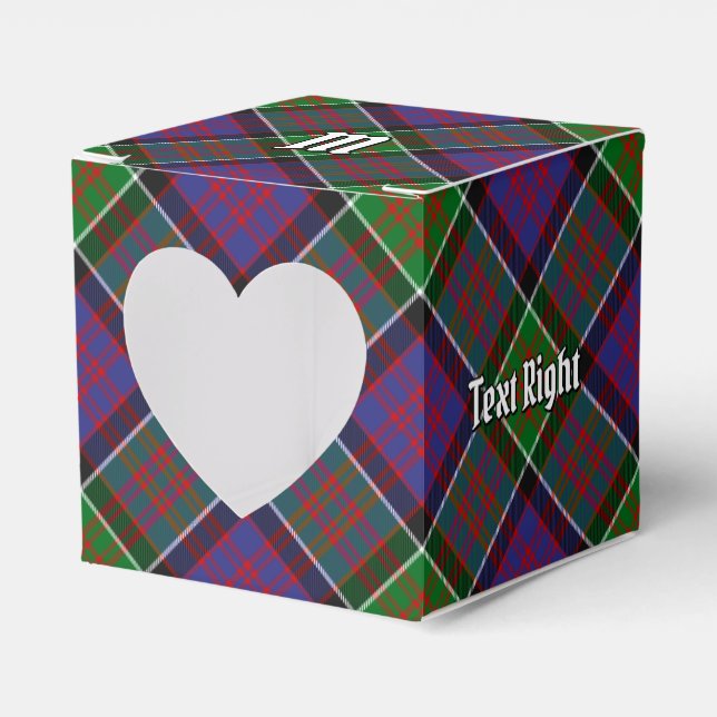 Clan MacDonald of Clanranald Tartan Favor Box (Front Side)