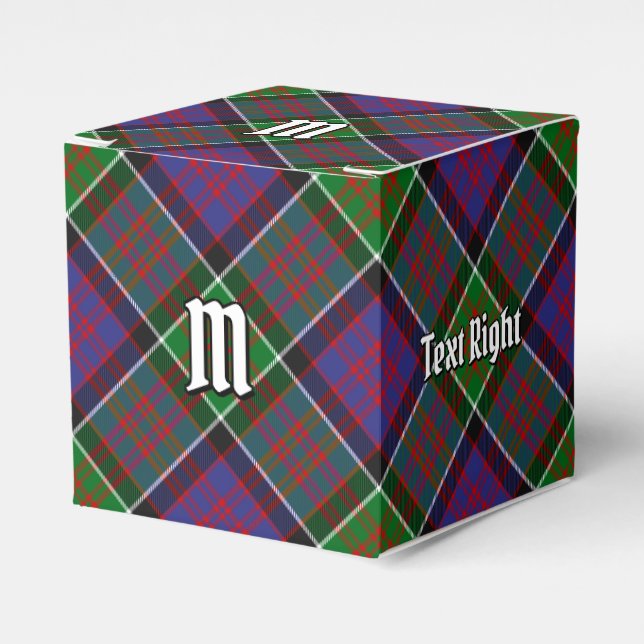 Clan MacDonald of Clanranald Tartan Favor Box (Front Side)