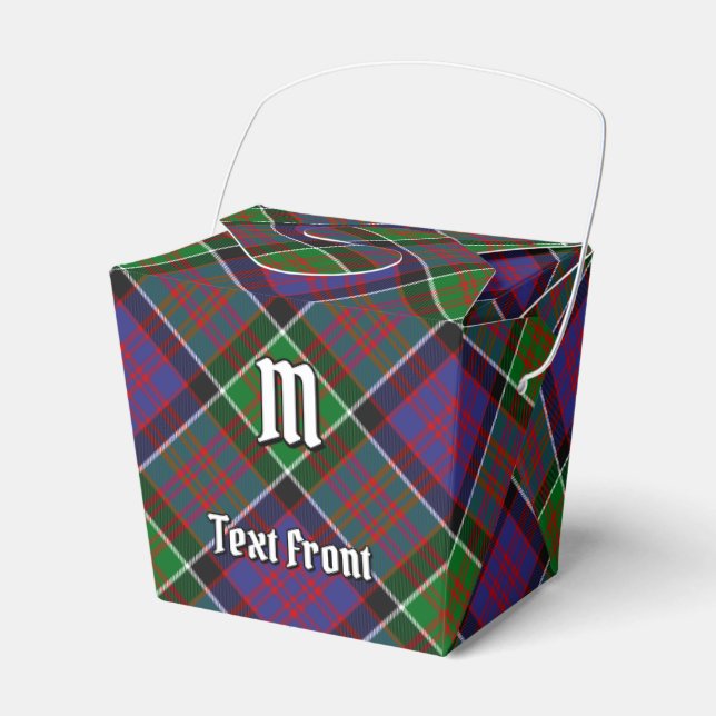 Clan MacDonald of Clanranald Tartan Favor Box (Front Side)