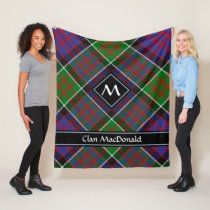 Clan MacDonald of Clanranald Tartan Fleece Blanket