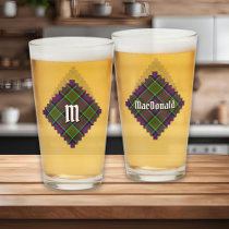 Clan MacDonald of Clanranald Tartan Glass