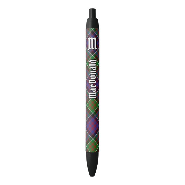 Clan MacDonald of Clanranald Tartan Ink Pen (Front Vertical)