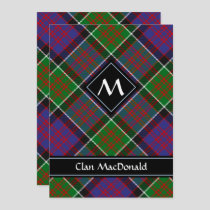 Clan MacDonald of Clanranald Tartan Invitation