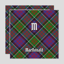 Clan MacDonald of Clanranald Tartan Invitation