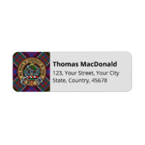 Clan MacDonald of Clanranald Tartan Label