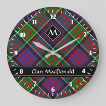 Clan MacDonald of Clanranald Tartan Large Clock