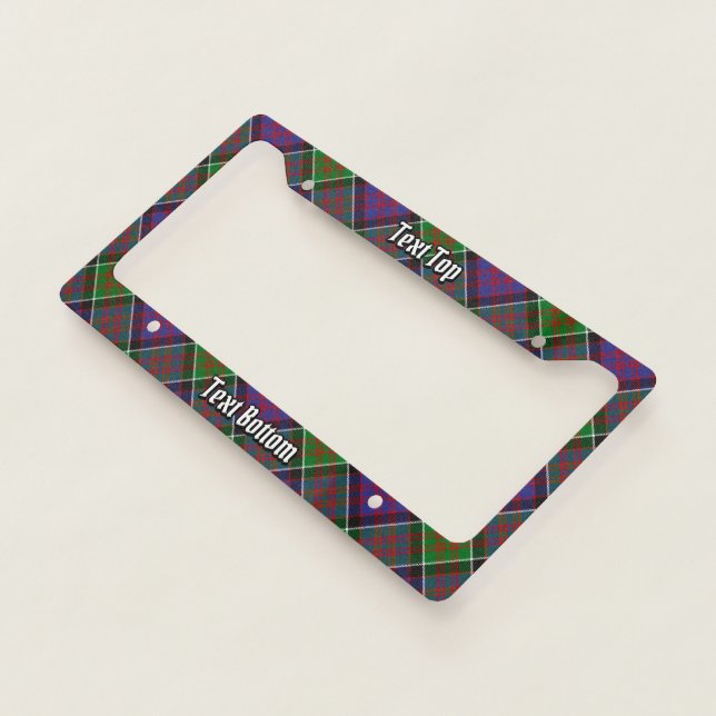 Clan MacDonald of Clanranald Tartan License Plate Frame (3/4)