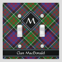 Clan MacDonald of Clanranald Tartan Light Switch Cover