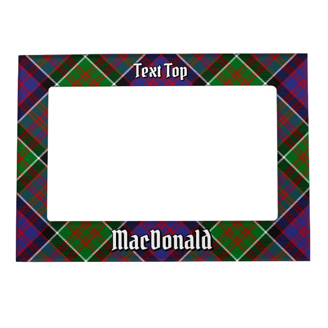 Clan MacDonald of Clanranald Tartan Magnetic Frame (Front)