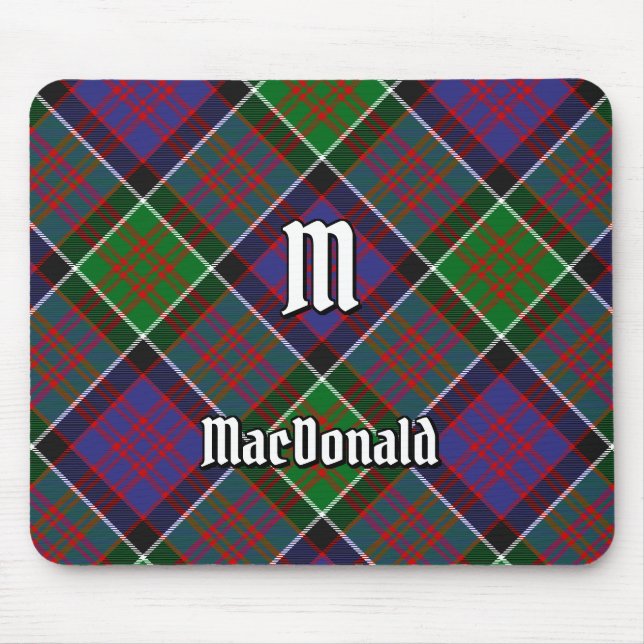 Clan MacDonald of Clanranald Tartan Mouse Pad (Front)