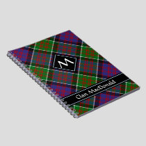 Clan MacDonald of Clanranald Tartan Notebook