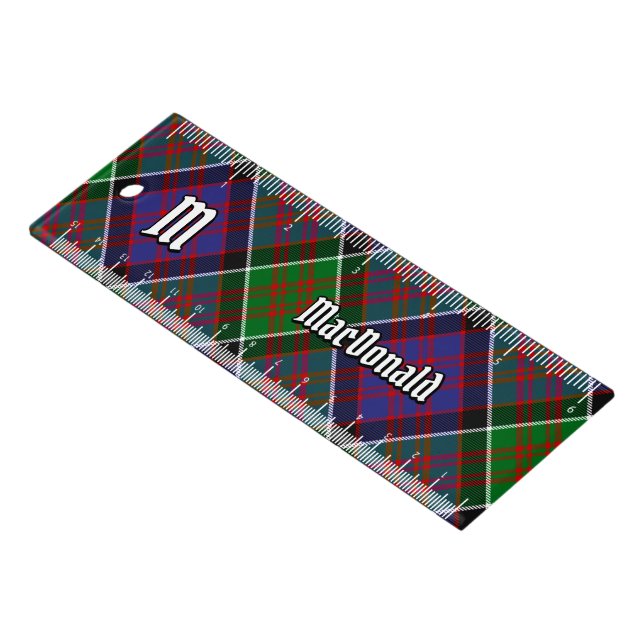 Clan MacDonald of Clanranald Tartan Ruler (Angled)