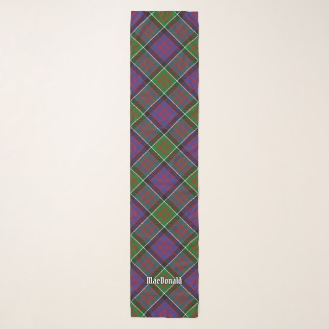 Clan MacDonald of Clanranald Tartan Scarf (Front)