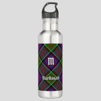 Clan MacDonald of Clanranald Tartan Stainless Steel Water Bottle