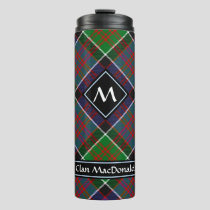 Clan MacDonald of Clanranald Tartan Thermal Tumbler