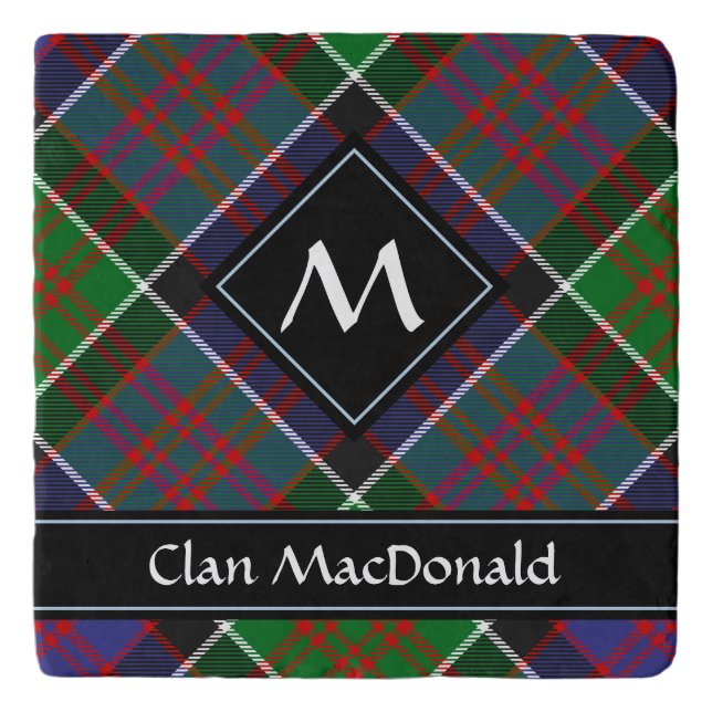 Clan MacDonald of Clanranald Tartan Trivet (Front)