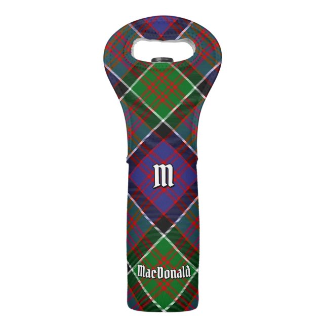 Clan MacDonald of Clanranald Tartan Wine Bag (Front)
