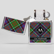 Clan MacDonald of Clanranald Tartan Zippo Lighter