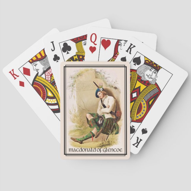 Clan MacDonald of Glencoe Classic Scotland Poker Cards (Back)