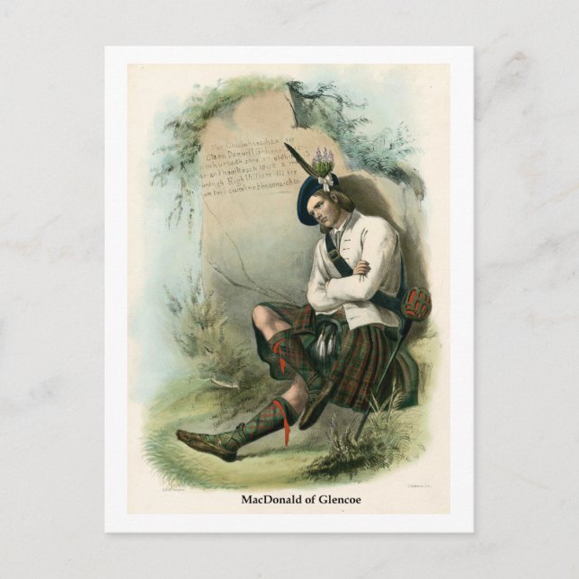 Clan MacDonald of Glencoe Postcard (Front)
