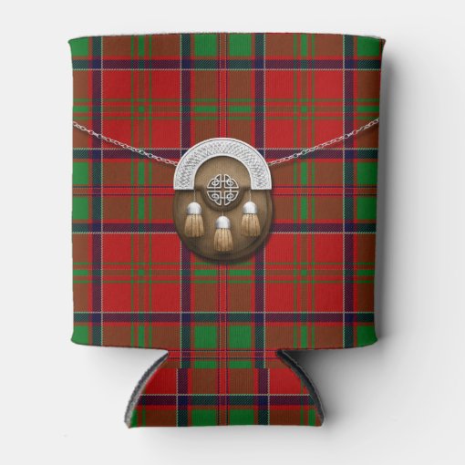 Clan MacDonald Of Glencoe Tartan And Sporran Can Cooler Zazzle