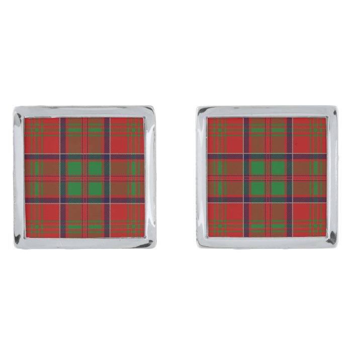 Clan MacDonald Of Glencoe Tartan Cufflinks