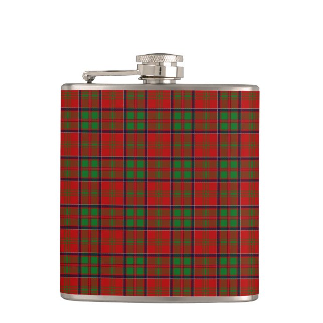 Clan MacDonald Of Glencoe Tartan Flask (Front)
