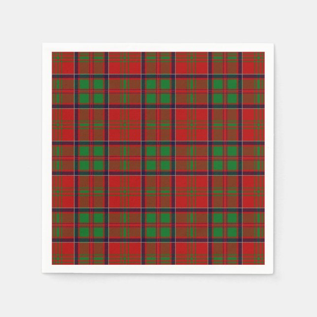 Clan MacDonald Of Glencoe Tartan Paper Napkins (Front)