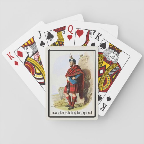 Clan MacDonald of Keppoch Classic Scotland Poker Cards