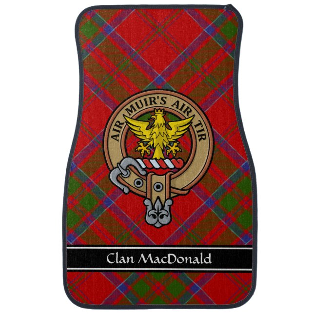 Clan MacDonald of Keppoch Crest Car Floor Mat (Front)