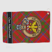 Clan MacDonald of Keppoch Crest Golf Towel (Horizontal)