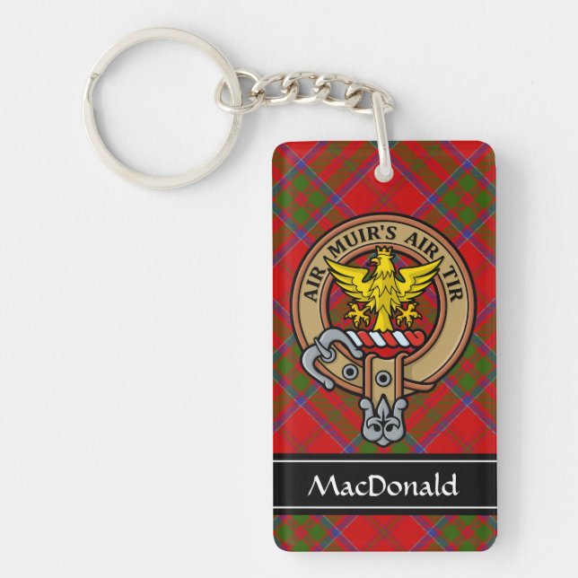 Clan MacDonald of Keppoch Crest Keychain (Front)