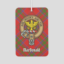 Clan MacDonald of Keppoch Crest over Tartan Air Freshener