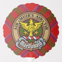 Clan MacDonald of Keppoch Crest over Tartan Balloon