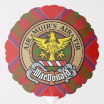 Clan MacDonald of Keppoch Crest over Tartan Balloon
